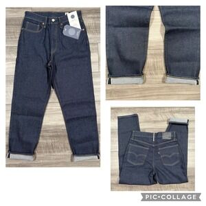 Levi's Dark Indigo Blue Boyfriend Jeans